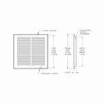 AirMate® by Duravent 170FF-14x14 Return Air Filter Grille, 14 in W x 14 in H, Steel, Bright White, Domestic