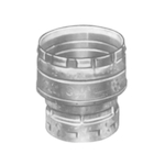 AmeriVent® by Duravent 5EIX7 Round Increaser, Steel, Galvanized, Domestic