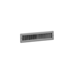 AirMate® by Duravent 01431002CW 301 Toe-Space Grille, 10 in W x 2 in H, 35 to 85 cfm, Steel, Bright White Enamel, Import