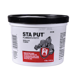 Hercules® Sta Put® 25105 Superior Grade Plumber's Putty, 5 lb Pail, Solid Form, Off-White, 2.15 to 2.35