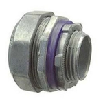 Halex 16210B Liquid Tight Multi-Piece Straight Conduit Connector, 1 in Trade, Die Cast Zinc