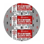 Southwire® 13054255 Type UF-B Underground Feeder Cable With Grounding Wire, 600 VAC, (2) 14 AWG Copper Conductor, 250 ft L