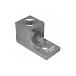MORRIS 90720 1-Conductor Dual Rated Reusable Mechanical Lug, 6 AWG to 250 kcmil Solid Aluminum/Copper Conductor, 0.33 in Stud, 1 Bolt Hole, 6061-T6 Aluminum Alloy