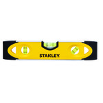 Stanley® 43-511 Magnetic Shock Resistant Torpedo Level, 9 in L, 3 Vials, Aluminum, (1) Level/(2) Plumb Vial Position