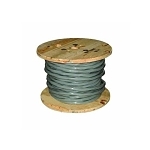 Southwire® 13102915 Type SER Service Entrance Cable With Grounding Wire, Reel Packaging, 600 V AC, (4) 2 AWG Stranded Aluminum Conductor, 500 ft L, Gray