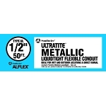 Titan2™ 55082622 Type UL Liquid Tight Flexible Metal Conduit, 1/2 in Trade, 0.622 to 0.642 in ID x 0.83 in OD, 50 ft Coil L, Steel