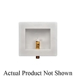 Water-Tite 87973 Ice Maker Outlet Box With Valve, 1/2 in Wirsbo®, Plastic, Domestic