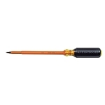 Klein® 662-7-INS Screwdriver, #2 Square Point, 11.313 in OAL, Plastic Handle, Black Oxide, ASTM F1505