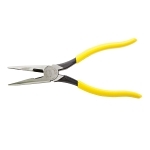 Klein® D203-8 Heavy Duty Long Nose Plier, Tool Steel Jaw, 2.313 in L x 1 in W Jaw, 8.438 in OAL