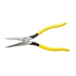 Klein® D203-8 Heavy Duty Long Nose Plier, Tool Steel Jaw, 2.313 in L x 1 in W Jaw, 8.438 in OAL