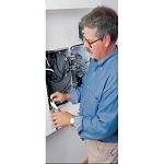 Klein® Journeyman™ J248-8 Angled Nose Hot-Riveted Cutting Plier, 0.813 in L x 1.188 in W x 0.813 in THK Jaw Tool Steel Jaw Short Jaw, 8-1/8 in OAL