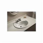 Sterling® 442004-0 Self-Rimming Bathroom Sink With Overflow, Sanibel®, Oval Shape, 4 in Faucet Hole Spacing, 20 in L x 17 in W x 8 in H, Drop-In Mount, Vitreous China, White