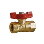 LEGEND 101-541 T-800T Mini Ball Valve, 1/4 in Nominal, FNPT End Style, Brass Body, Test Port, PTFE/FPM Softgoods, Import