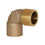 LEGEND 302-274NL Pipe Elbow, 3/4 in Nominal, Solder x MNPT End Style, Import