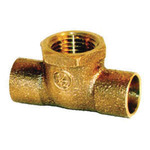 LEGEND 302-343NL Pipe Tee, 1/2 in Nominal, Solder x FNPT End Style, Copper, Import