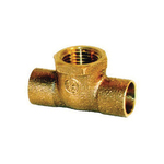 LEGEND 302-343NL Pipe Tee, 1/2 in Nominal, Solder x FNPT End Style, Copper, Import