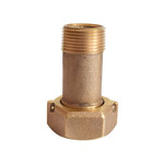 LEGEND 313-135NL T-4215NL Meter Coupling, 1 in Nominal, MNPT x AWWA End Style, Bronze, Import
