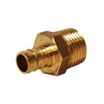 LEGEND 460-755NL Adapter, 1/2 x 3/4 in Nominal, PEX x MNPT End Style, DZR Forged Brass, Import