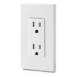 Decora Dupl Receptacle 15 Amp/125 Volt - White