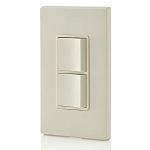 Leviton® Decora® 5634-T 3-Way Dual Grounding Combination Switch, 15 A, 120/277 VAC, 1 Poles