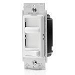 Leviton SureSlide Decora Electro Mechanical Preset Universal Slide Dimmer, 120 VAC, 600/150 W, 1 P, 3 Way, White