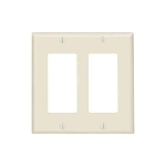 Decora 2-Gang Plate - Light Almond