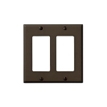 Leviton Decora 2-Gang Electrical Plate - Brown