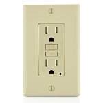 GFCI Receptacle Tamper Resistant 15 Amp - Ivory