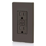 GFCI RECPT T/R 15A-125V BROWN