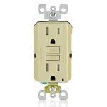 GFCI Receptacle Tamper Resistant 15 Amp - Ivory