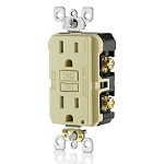GFCI Receptacle Tamper Resistant 15 Amp - Ivory