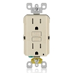 GFCI Tamper Resistant Receptacle 15 Amp - Light Almond