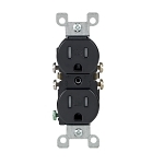 DUPL RECPT T/R BLACK 15A