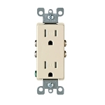 Decora Duplex Tamper Resistant Receptacle 15 Amp - Ivory