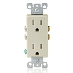 Duplex Tamper Resistant Receptacle 15 Amp - Light Almond