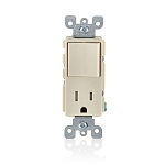 Decora 15A Switch T/R Rcpt Combo