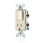 Decora 15A Switch T/R Rcpt Combo