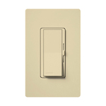 Lutron® DVCL-153PH-IV Diva C.L® 3-Way Designer Style Dimmer Switch, 120 VAC, 1 Poles, Slide-to-Bright/Dim Operation, Ivory