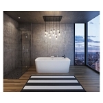 MAAX® 106386-000-001 106386 Oberto 1-Piece Bathtub, 67 in L 31 in W, Center Drain, White, Domestic