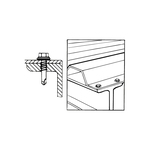 Malco® Bit-Tip® BT231T Self Drilling Screw, #8-18, 3/4 in OAL, Hex Washer Head, Slotted Drive, Steel