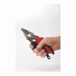 Malco® S3R Offset Hand Seamer, 24 ga Metal Gauge, 3-1/4 in W x 1-1/4 in D Straight Jaw, Graduations 1/4 in Increments, Ergonomic/RedLine™ Handle
