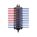 ManaBloc® 50243 Distribution Manifold, 1/2 in Nominal, Polysulfone