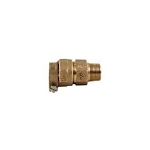 A.Y. McDonald 5142-123, 74753-33 Octagonal Straight Coupling, 1 in Nominal, -33 PEP-7 Compression x MNPT End Style, Copper, Domestic