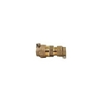 A.Y. McDonald 5130-055, 74758-22-33 Octagonal Straight Coupling, 1 x 3/4 in Nominal, -22 CTS Compression x -33 PEP-7 CTS Compression End Style, Brass, Domestic