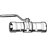 MegaPress® 30610 6675 Ball Valve, 1 in Nominal, Press End Style, Bronze Body, Domestic