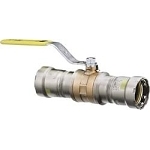 MegaPress® 30615 6675 Ball Valve, 1-1/4 in Nominal, Press End Style, Bronze Body, Domestic