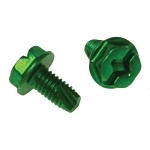 Metallics JGSH22 Type 23 Combination Grounding Screw, #10-32 Screw, 3/8 in OAL, 2 in Phillips®/Slotted/Square Drive, Steel
