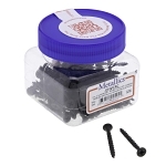 Metallics JDWC4C Self-Piercing Drywall Screw, #6, 1-5/8 in OAL, Bugle Head, Black Phosphate, Self-Piercing Point, Phillips® Drive