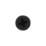 Metallics JDWC4C Self-Piercing Drywall Screw, #6, 1-5/8 in OAL, Bugle Head, Black Phosphate, Self-Piercing Point, Phillips® Drive