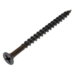 Metallics JDWC4C Self-Piercing Drywall Screw, #6, 1-5/8 in OAL, Bugle Head, Black Phosphate, Self-Piercing Point, Phillips® Drive
